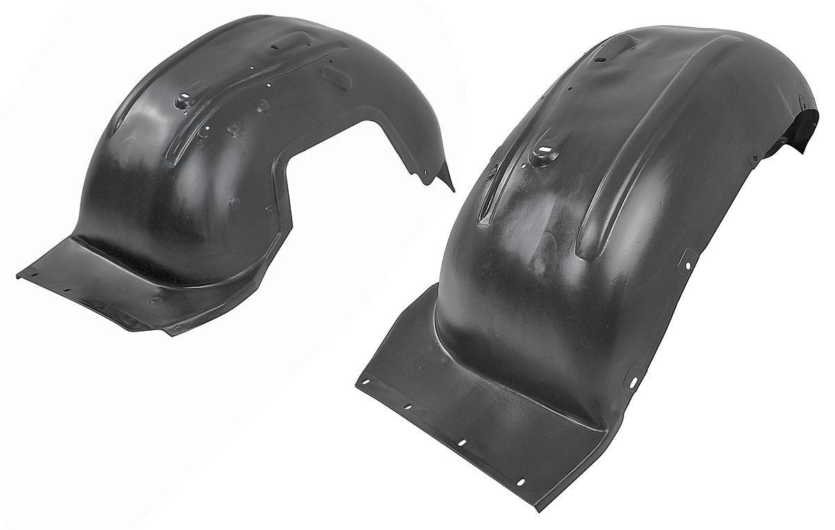 Inner Fenderwells, 196869 Cutlass/442, Black, Pair