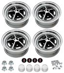 Wheel Kit, Wheel Vintiques, 52 Ser. Oldsmobile SSI, 15x7, 5x4.75, 4.38BS, w/Caps