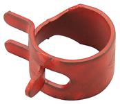 Pinch Clamp, Fuel Line, Fits 1/2" OD Hose, Red Phosphate