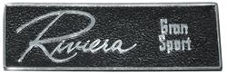 Emblem, 65 Riviera, Gran Sport, Dash Panel