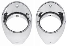 Dash Vent Bezels, 1966-67 Chevelle / El Camino, Chrome, Pair