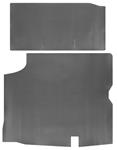 Trunk Mat, Rubber, 1966-67 Cutlass, Gray/Black