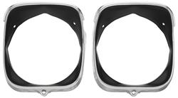 Headlamp Bezels, 1969 Chevelle/El Camino, Inner/Outer LH or RH (2)