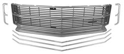 Grille Set, 1971 Chevelle & El Camino, Silver, 6pc