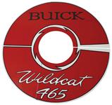 Decal, 64-66 Buick, Air Cleaner, Wildcat, 465, 14 Inch, Clear
