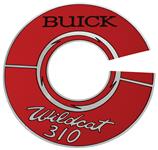Decal, 64-66 Buick, Air Cleaner, Wildcat, 310, 7 Inch, Silver