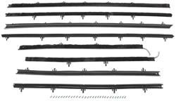 1966-1967 Chevelle Quarter Window Rubber Seals With Steel Insert - I-5 Classic Chevy 21245