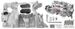 Intake Manifold Kit, 65-77 Pontiac, 389-455 V8, w/ Carburetor