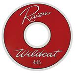 Decal, 63 Riviera, Air Cleaner, Clear, 14", Wildcat 445