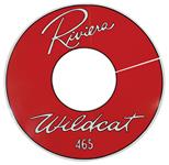 Decal, 63 Riviera, Air Cleaner, Wildcat 465, 14", Clear