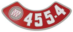 Decal, 69-74 Buick, Air Cleaner, 455-4V