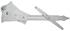 Window Regulator, Manual Front, 1968 A-Body Coupe/1968-72 Wagon