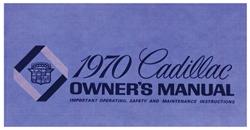 Owners Manual, 1970 Cadillac