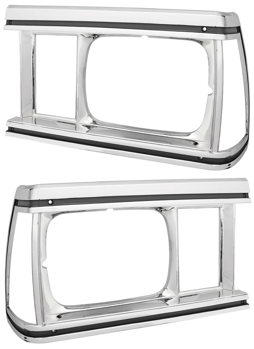 RESTOPARTS Headlamp Bezels, 1981 El Camino/Malibu, Pair