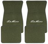 Floor Mats, Raylon Loop, 1964-73 Metallic Silver "Lemans" Script