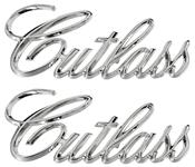 Emblems, Fender, 1971-72 Cutlass/Supreme, Script, Pair