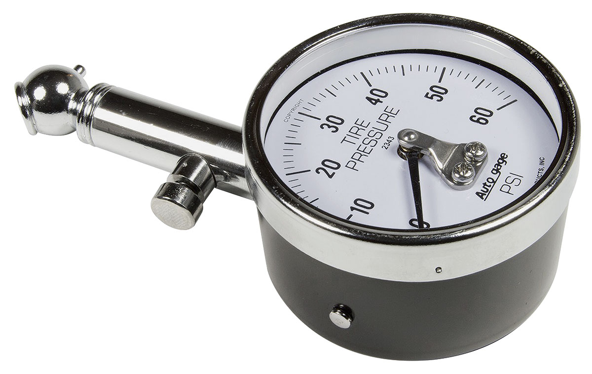 Gauge, Tire Pressure, Auto Meter, Auto Gage, 060PSI, Mechanical