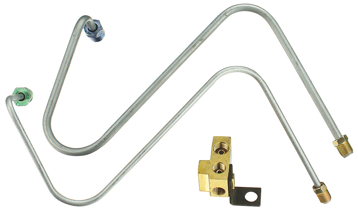 Brake Lines, Master Cyl. to Distribution Block, 1966 Bonn/Cat/GP, Power