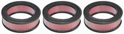 Filters, Air Cleaner, 59-66 Tri-Power, Cloth