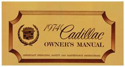 Owners Manual, 1974 Cadillac