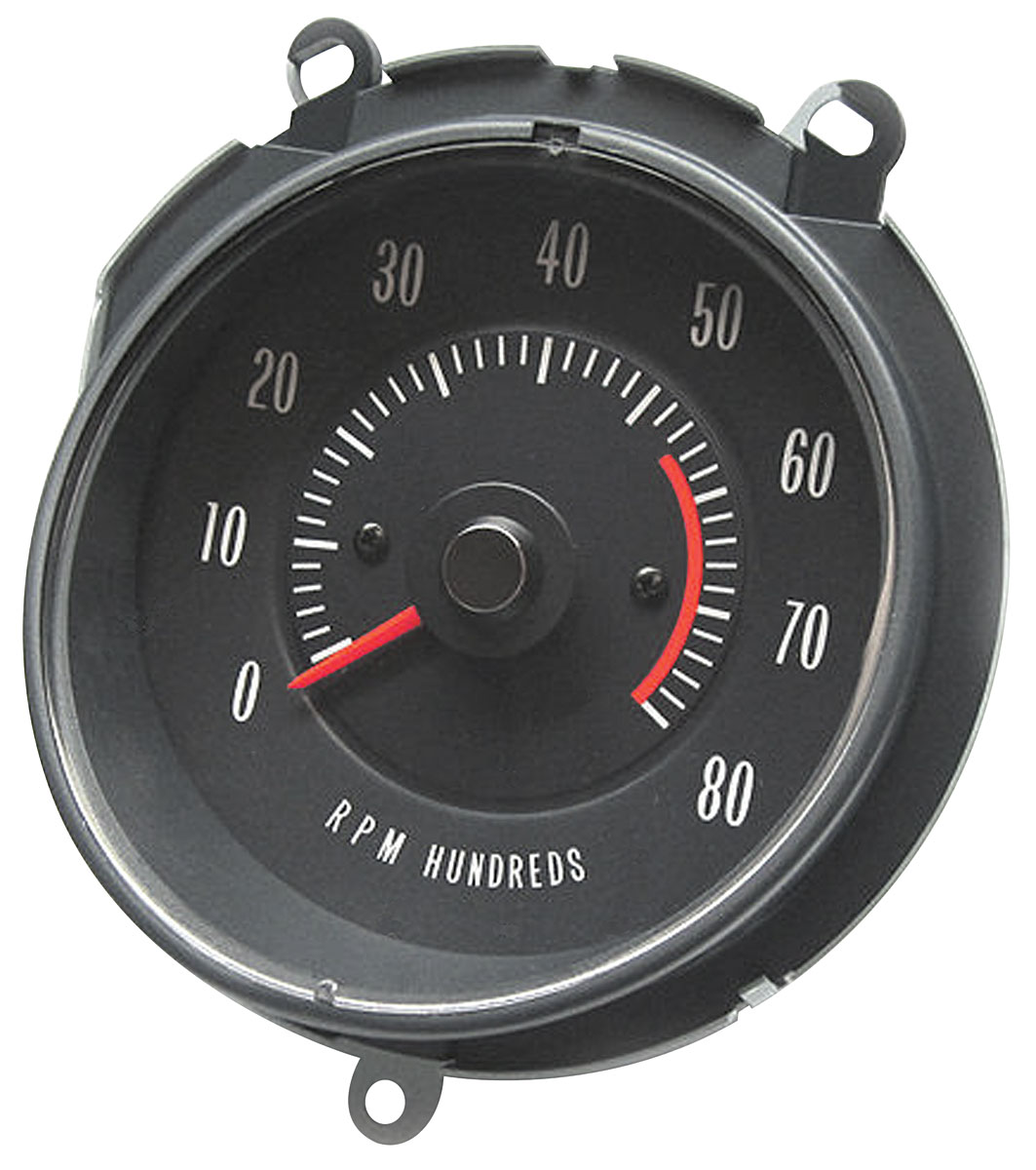 Tachometer, 196972 GTO, InDash, 8000 RPM Max