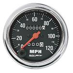 Gauge, Speedometer, AutoMeter, 3-3/8", Mechanical, 0-120MPH