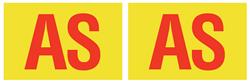 Decals, Disc Brake Backing Plate, 1969-70 Chevrolet A-Body, (AS) Early 1970