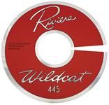 Decal, 63 Riviera, Air Cleaner, 401, Clear Wildcat 445, 14", Aluminum
