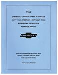 Accessory Parts & Installation Manual, 1966 Chevrolet