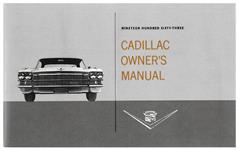 Owners Manual, 1963 Cadillac