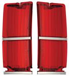 Lens, Tail Lamp, 1966 El Camino & Chevelle Wagon, Red