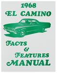 Manual, 1968 El Camino Illustrated Facts