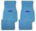 Floor Mats, Raylon Loop, 64-73 Chevelle & El Camino & Monte Carlo, Bowtie, 4pc
