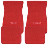 Floor Mats, Raylon Loop, 1964-73 Metallic Silver "Tempest" Logo