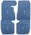 Floor Mats, Rubber 1961-63 Bonneville & Catalina & 1962-63 Grand Prix, OE Style