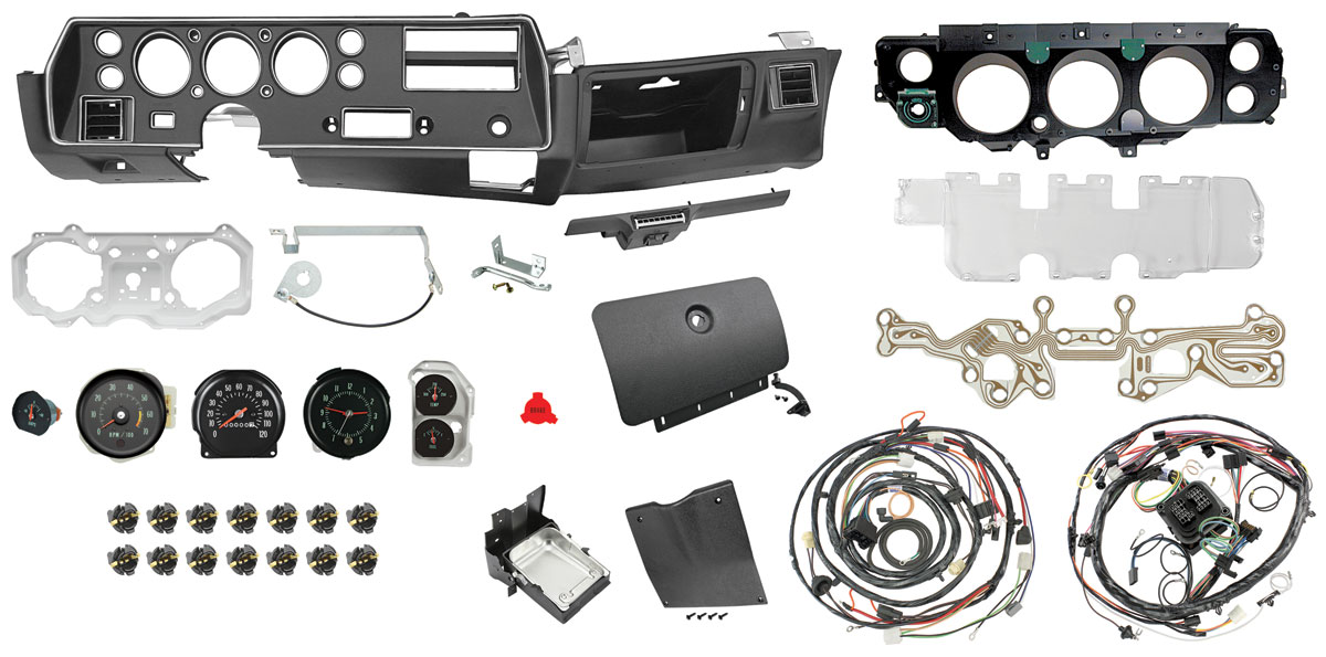 1970-72 CHEVELLE SS DASHBOARD ASSEMBLY HARDWARE KIT
