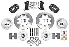 Disc Brake Set, Front, Wilwood Forged Dynalite, 1964-72 A-Body, 12.19" Vntd Rtrs