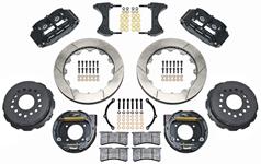 Disc Brake Set, Rr, Wilwood Superlite 4R, GM 10/12-Bolt w/OE C-Clip, 12.88" Rtr