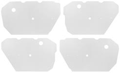 Water Shields, Door Panel, 1964-67 A-Body, 4-dr. Sedan, Front/Rear