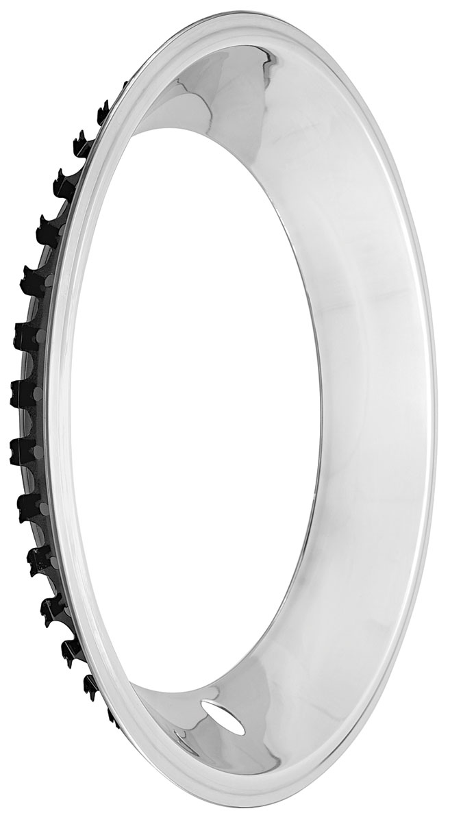 Trim Ring, 15" X 7" Rally Wheel, Square Lip, Stainless