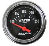 Gauge, Water Temp. AutoMeter, 2-1/16", Air-Core, 100-250F