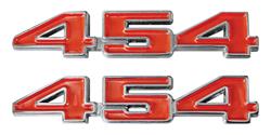 Emblem, Fender/Tailgate, 1970-74 Chevelle/El Camino, 454, Pair