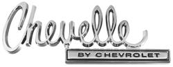 Emblem, Trunk, 1970 "Chevelle By Chevrolet"
