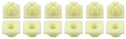 Push-In Nut Set, Square Plastic For 1/4" Screw, 12pc