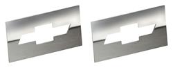 Inserts, Side Marker, 1968 Chevelle/El Camino, Stainless, Bowtie