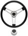 Steering Wheel Kit, 59-69 GM, Symm. Foam, 1.5, Hi Rise Cap, Plain, Black