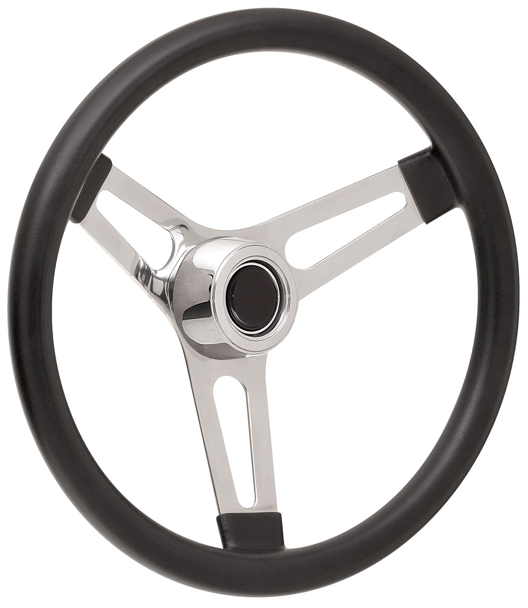 GT Performance Steering Wheel Kit, 5969 GM, Symm. Foam, 3.25, Hi Rise Cap, Plain, Black