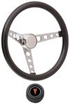 Steering Wheel Kit, 59-68 Pontiac, Classic Foam, Hi Rise Cap, Arrowhead, Black
