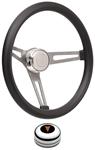 Steering Wheel Kit, 69-77 Pontiac, Retro Foam, Tall Cap, Arrowhead, Polished