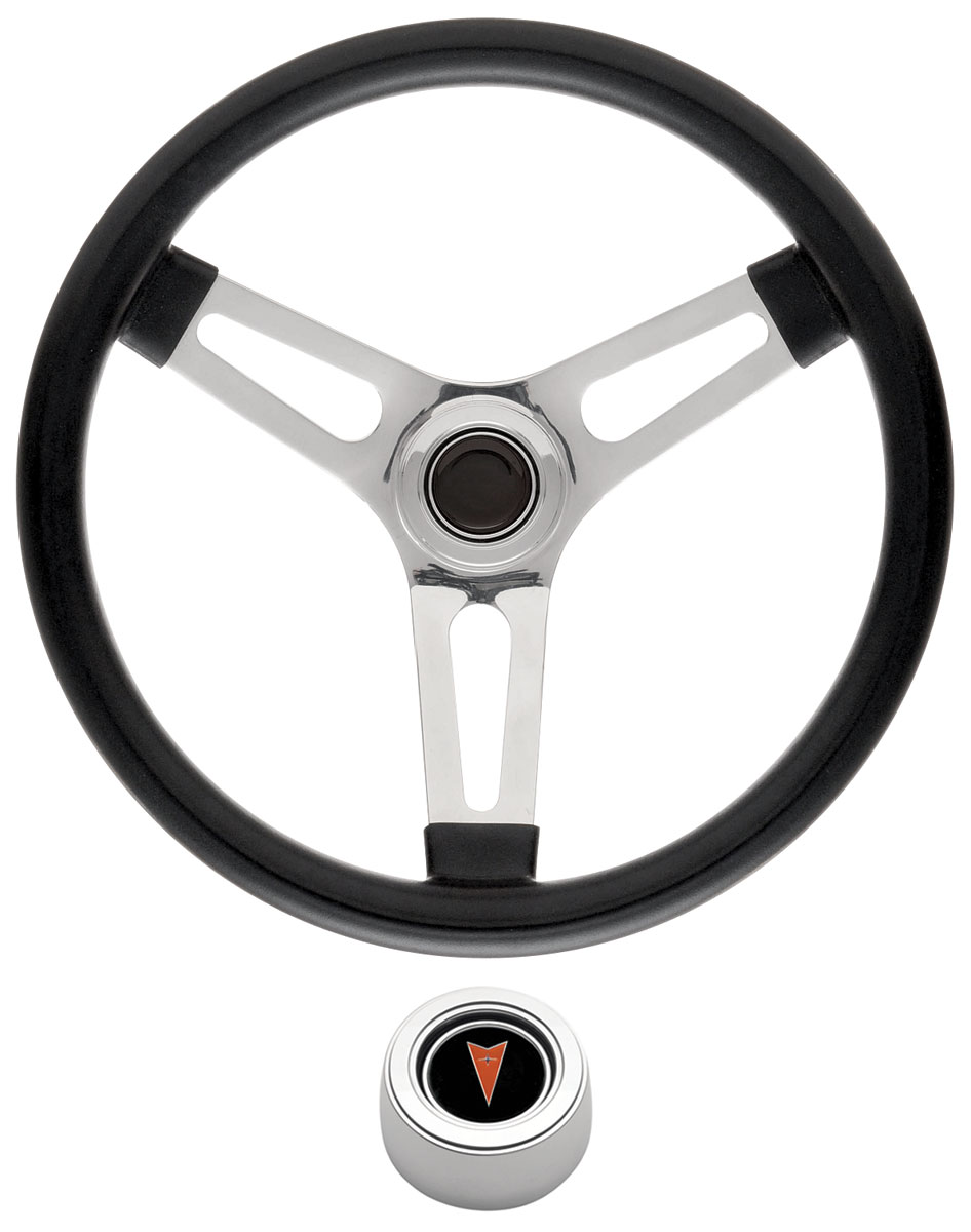 GT Performance Steering Wheel Kit, 5968 Pontiac, Sym Foam, 1.5, Hi Rise Cap, Arrowhead